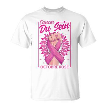 T-shirt Octobre Rose Femme - Manches Longues, Motif Ruban, Sensibilisation Cancer Du Sein - 6