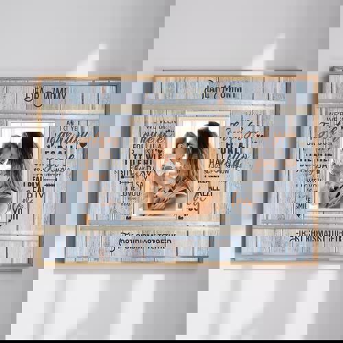 Dear Mommy Custom Canvas Art - First Christmas Home Decor Gift | Family Wall Decor