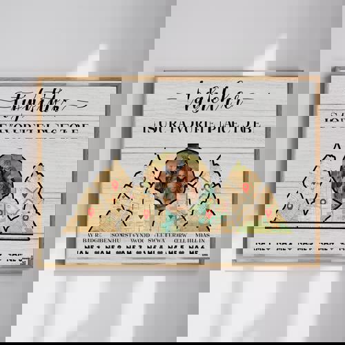 Our Favorite Place - Custom Family Address Map Canvas Art | Family Wall Decor