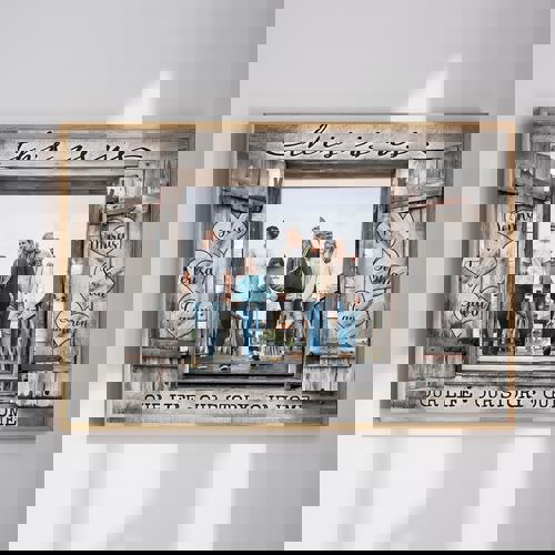 Our Life, Story, Home - Custom Family Photo Canvas Keepsake | Family Wall Decor