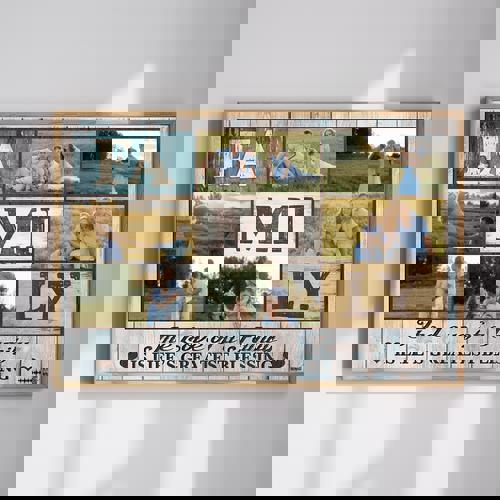 Love of a Family custom canvas wall art with heartfelt quote and clean typography, a meaningful family gift and home decor | Family Wall Decor