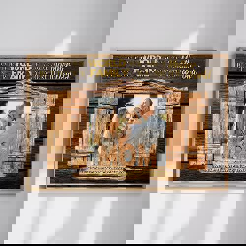 Mom, To The World You Are One Person - Custom Photo Canvas Gift | Family Wall Decor