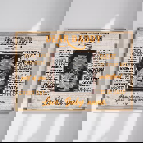 New Dad Gift - Personalized Ultrasound Canvas Wall Art with Photo | Family Wall Decor