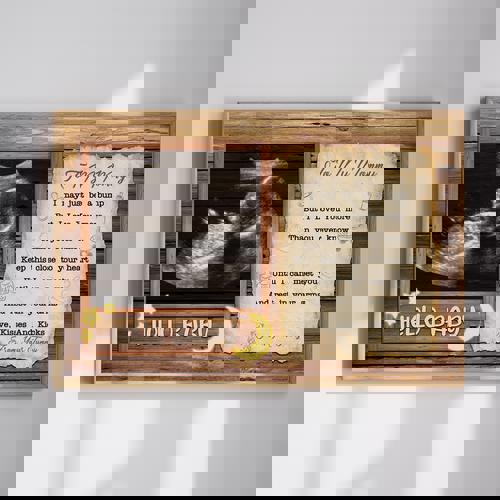 New Mom's Ultrasound Canvas - Heartfelt Keepsake Gift | Family Wall Decor