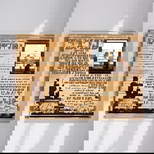 Personalized Fishing Memories Canvas – Custom Birth Day Gift from Son to Dad | Familywalldecor