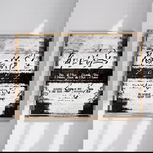 This Is Us Custom Family Name Canvas - Rustic Wall Decor | Family Wall Decor