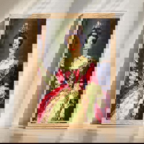 Mom family regal portrait wall art, elegant and timeless home decor with royal-inspired detailing for a refined gallery wall display | Familywalldecor