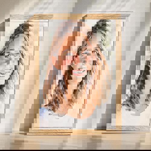 Sister watercolor portrait wall art, handcrafted in soft pastels with delicate brushstrokes, lovely accent for gallery walls | Familywalldecor