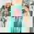 Pace Segno Fiore Anni '60 E '70 Farfalla Pace Maglia Con Maniche Raglan T-shirt comoda oversize da donna Chalky Mint