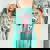 Vache Humour Fille Enfantie Avecaches T-shirt oversize confortable pour femme Chalky Mint