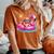 Cute Puppy Dog Pink Flamingo Summer Vibes Beach Lover Girls Women's Oversized Comfort T-shirt Yam
