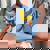 Banana Disegno Astratto Pittura Illustrazione Frutta Banana T-shirt comoda oversize da donna Blue Jean