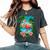 Tropical Flamingo Summer Vibes Beach For A Vacationer Women's Oversized Comfort T-Shirt Pepper