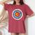 Arc De Tir À L'arc De Chasse Flèche Cible Hommes S T-shirt oversize confortable pour femme Crimson