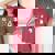 Cute Ghost Coquette Aesthetic Pink Bows Spooky Season Girl Women's Oversized Comfort T-Shirt Crimson