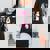 Cute Ghost Coquette Aesthetic Pink Bows Spooky Season Girl Women's Oversized Comfort T-Shirt Black