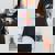 Labbra Colorate Farfalla Amore Sensuale T-shirt comoda oversize da donna Black