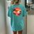 Summer Vibes Retro Groovy Summer Vibes Flamingo Women's Oversized Comfort T-Shirt Back Print Chalky Mint