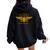 Spqr Águila Romana Roma Invicta Women Oversized Hoodie Back Print Black