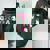 Cute Ghost Coquette Aesthetic Pink Bows Spooky Season Girl Women Oversized Hoodie Back Print Forest