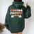 Groovy Muscle Mommy Funda Para Bomba De Gimnasio Levantamiento De Pesas Women Oversized Hoodie Back Print Forest