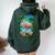Tropical Flamingo Summer Vibes Beach For A Vacationer Women Oversized Hoodie Back Print Forest