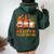 Happy Thanksgiving Fall Autumn Thanksgiving Gnomes Gnomie Women Oversized Hoodie Back Print Navy Blue