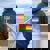 Donna Proud Ally Heart Protest Lgbtq Rainbow Flag Gay Pride Ally Con Collo A Felpa con cappuccio oversize da donna con stampa posteriore Navy Blue
