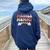 Groovy Muscle Mommy Funda Para Bomba De Gimnasio Levantamiento De Pesas Women Oversized Hoodie Back Print Navy Blue