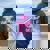 MILF Man I Love Flamingos Flamingo Lover Felpa con cappuccio oversize da donna con stampa posteriore Navy Blue