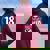 Anni 18 Compleanno Ragazza Birthday Queen 18 18Esimo Felpa con cappuccio oversize da donna con stampa posteriore Maroon