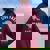 Da Procione Racoon Panda Felpa con cappuccio oversize da donna con stampa posteriore Maroon
