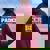 Divertente Padel Quote Padel And Beer Padel Felpa con cappuccio oversize da donna con stampa posteriore Maroon