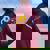 Donna Amore Cuore Ucraina Girasole Ucraina Farfalla Felpa con cappuccio oversize da donna con stampa posteriore Maroon