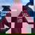 Ggio Ragazza Definition Sport Team Felpa con cappuccio oversize da donna con stampa posteriore Maroon