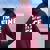 I'm Fine It's Just My Face Sarcastic Joke Angry Humor Felpa con cappuccio oversize da donna con stampa posteriore Maroon