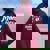 New Mom Mamma Est 2025 Mom To Be Felpa con cappuccio oversize da donna con stampa posteriore Maroon