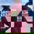 Tie Dye 8Th Gradeibes Ottava Elementare Retro Back To School Felpa con cappuccio oversize da donna con stampa posteriore Maroon