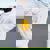 I Chooseiolence Duck Holding Coltello Maglia A Manica Felpa con cappuccio oversize da donna con stampa posteriore White