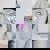 Bambino Carina Ragazza Karate Felpa con cappuccio oversize da donna con stampa posteriore Sport Grey