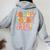 Boys Jesus Loves Me- Groovy Toddler Girl Kid Christian Women Oversized Hoodie Back Print Sport Grey