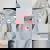 Cute Ghost Florals Pink Coquette Bows Pumpkin Halloween Girl Women Oversized Hoodie Back Print Sport Grey
