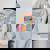 Groovy In My 6Th Birthday Era Six 6 Years Old Birthday Women Oversized Hoodie Back Print Sport Grey