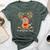 Kindergarten Squad Plaid Reindeer Santa Teacher Christmas Bella Canvas T-shirt Heather Forest