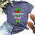 Christmas Kindergarten Elf Squad Teacher Student Bella Canvas T-shirt Heather Navy