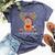 Kindergarten Squad Plaid Reindeer Santa Teacher Christmas Bella Canvas T-shirt Heather Navy