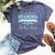 New Baby Announcement Boy 1St Time Grandma Bella Canvas T-shirt Heather Navy