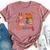 Fall In Love With Reading Autumn Thanksgiving Teacher Bella Canvas T-shirt Heather Dark Grey