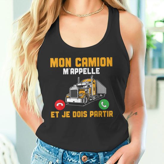 Débardeur Humoristique Pour Camionneur – Message Drôle « Je Suis Chauffeur De Camion » – Cadeau Homme Routier