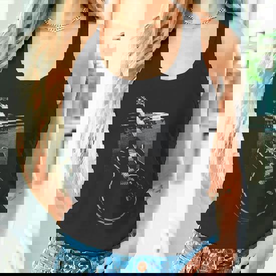 Maglietta Chitarra Blues E Amplificatore - Regalo Per Chitarristi, Appassionati Di Musica E Stile Retrò - Foto 4